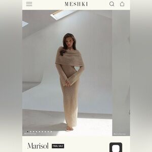 Meshki Marisol off the shoulder dress